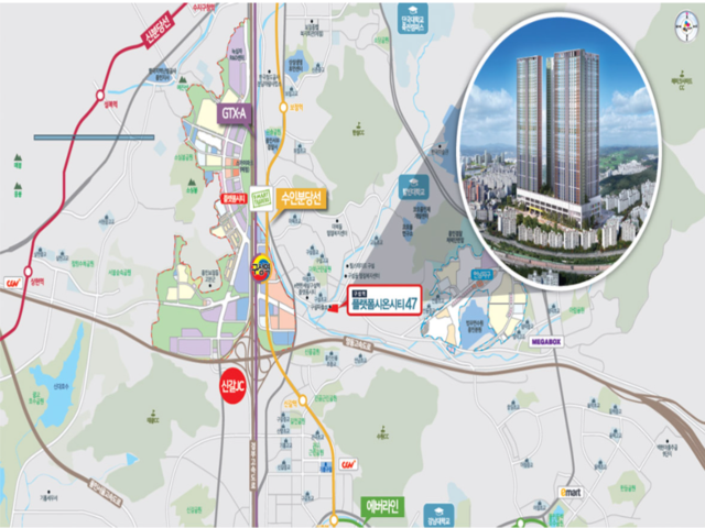 GTX-A 구성역 도보권 교통